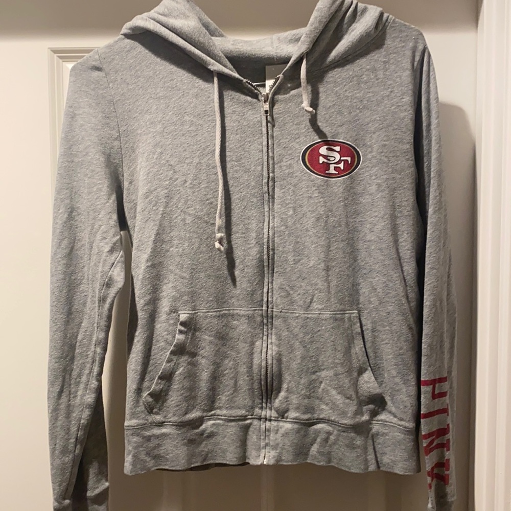 San a Francisco 49ers zip up, size medium
